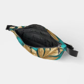 Modern Turquoise Gold Boho verlaat Collectie Heuptasje (Open)