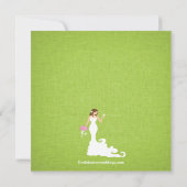 Modern Turquoise Green Bride Wine Vrijgezellenfees Kaart (Achterkant)