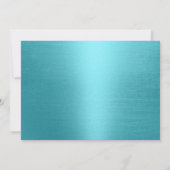 Modern Turquoise Love Ladder Vrijgezellenfeest Kaart (Achterkant)