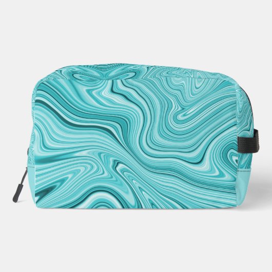 Modern turquoise marmer toilettasje (Achterkant)