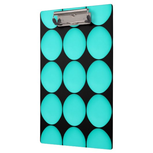 Modern Turquoise Pattern Klembord (Links)