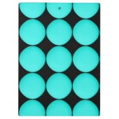 Modern Turquoise Pattern Klembord (Achterkant)