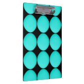 Modern Turquoise Pattern Klembord (Rechts)