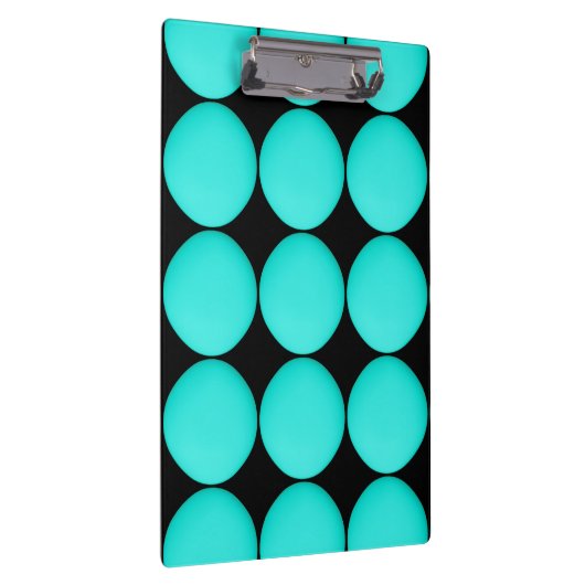 Modern Turquoise Pattern Klembord (Rechts)