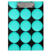 Modern Turquoise Pattern Klembord (Voorkant)
