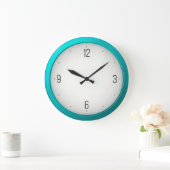 Modern Turquoise Round Wall klokken (Huis)