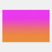 Modern Turquoise Roze Paarse en Oranje gradiënt Inpakpapier Vel (Voorkant 3)