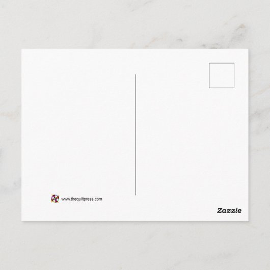 Modern Turquoise Sampler Quilt Briefkaart (Achterkant)