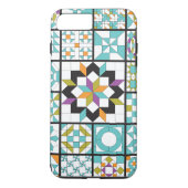 Modern Turquoise Sampler Quilt Case-Mate iPhone Case (Achterkant)