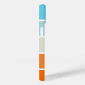 Modern Turquoise Sinaasappel Groen Kleurblok Case-Mate iPhone Case (Achterkant / Rechts)