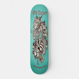 Modern  turquoise Tiger Skateboard No.4