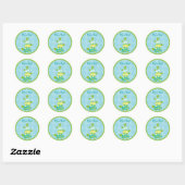 Modern Turtle Frog Envelope Seals Stickers (Vel)