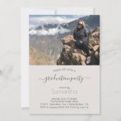 Modern Twee Foto Typografie Afstuderen Kaart (Achterkant)