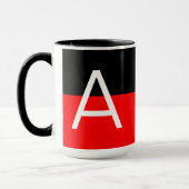 Modern Twee Toon Monogram Mok (Links)