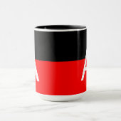 Modern Twee Toon Monogram Mok (Midden)