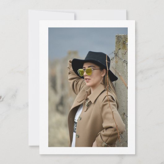 Modern Twenty Simple Floral 21ste verjaardag Kaart (Achterkant)