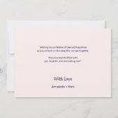 Modern Twin Hearts feliciteert u met uw bruiloft K Kaart (Achterkant)