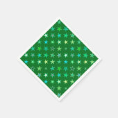 Modern Twinking Stars, Emerald and Lime Green Servet (Hoek)