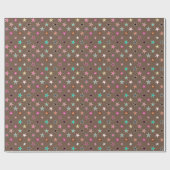 Modern Twinking Stars, Taupe Tan & multi Pastels Cadeaupapier (Vlak)