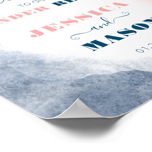 Modern Twinkle Gender onthullen welkomstbord Poster (Hoek)