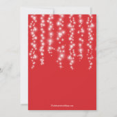 Modern Twinkle Lights Engagement Party Kaart (Achterkant)