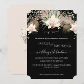 Modern Twinkle White Orchid Floral BOHO Tropical Kaart (Voorkant / Achterkant)