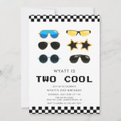 Modern Two Cool Sunbril tweede verjaardag Kaart (Voorkant)