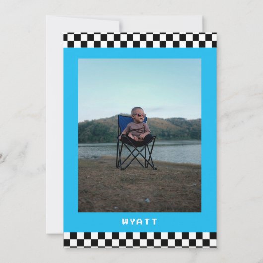 Modern Two Cool Sunbril tweede verjaardag Kaart (Achterkant)