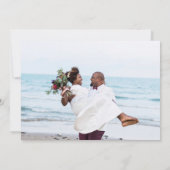 Modern Two Photo Wedding Bedankkaart (Achterkant)