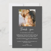 Modern Two Photo Wedding Bedankt (Achterkant)