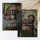 Modern Two Photo Wedding Save The Date