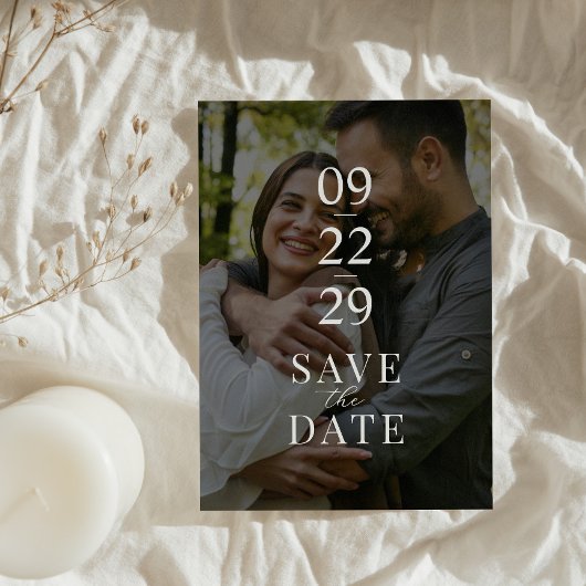 Modern Two Photo Wedding Save The Date