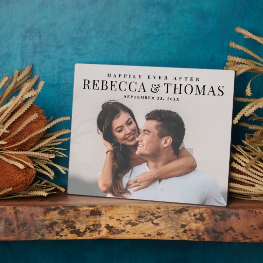 Modern Type Photo Wedding Fotoplaat (Zijkant)