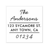 Modern type retour adres stempel (Design)