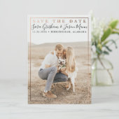 Modern type save the date (Staand voorkant)