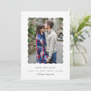 Modern type save the date