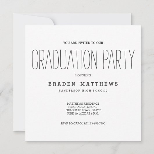 Modern type | Uitnodiging fotograaf (Achterkant)