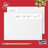 Modern Type Vakantie Vrolijk & Helder Terugkeeradr