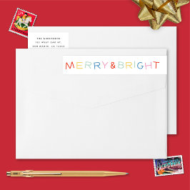 Modern Type Vakantie Vrolijk & Helder Terugkeeradr