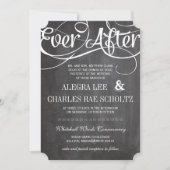 Modern Typografichalkboard ooit na het alkbord Kaart (Voorkant)