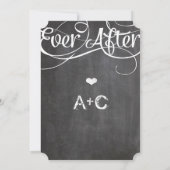 Modern Typografichalkboard ooit na het alkbord Kaart (Achterkant)