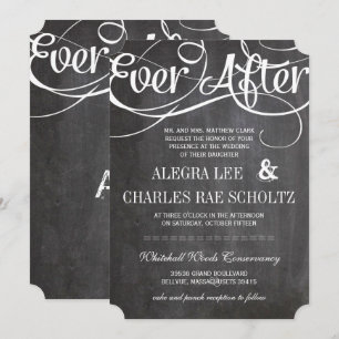 Modern Typografichalkboard ooit na het alkbord Kaart