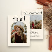 Modern Typografie 2 Foto Afstuderen Kaart