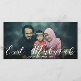 Modern Typografie Eid Mubarak - Fotokaart