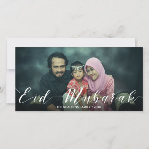Modern Typografie Eid Mubarak - Fotokaart