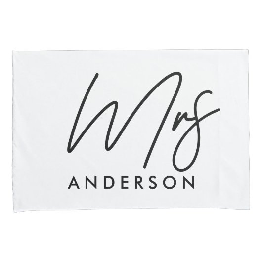 Modern typografie elegant script: gift pillow pi kussensloop (Voorkant-Rechts)