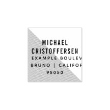 Modern Typografie Geometrisch retouradres