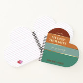 Modern Typografie Goud Elegant Pocket Notitieboek (Binnen)