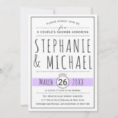 Modern typografie lavender bruiloft vrijgezellenfe kaart (Voorkant)