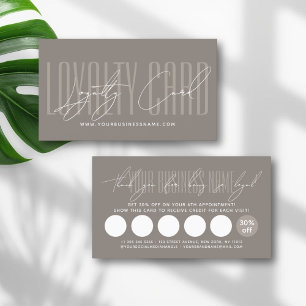 Modern typografie script beloning trouwkaart klantenkaartje